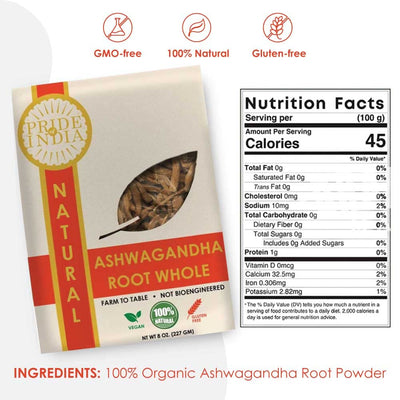 Natural Ashwagandha Root Whole